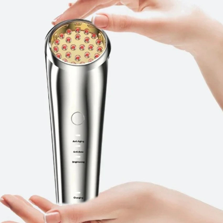 "ACNÉA Light Therapy handheld LED device for reducing acne and improving skin clarity"