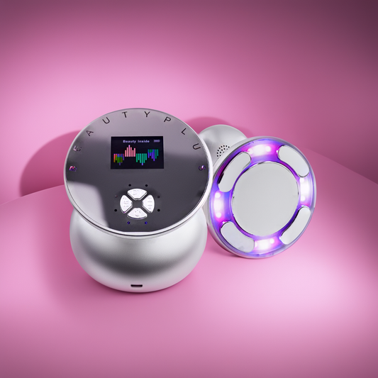 SILOUMÉA SCULPT handheld body sculpting device for cellulite reduction, skin firming, and muscle relaxation, displayed on a clean background.